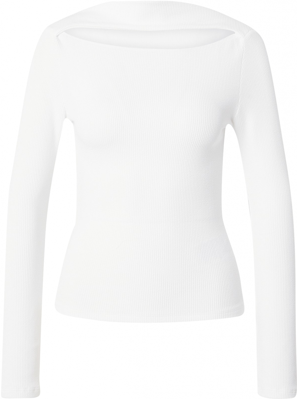 Gina Tricot Tričko  šedobiela