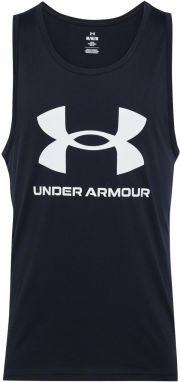 UNDER ARMOUR Funkčné tričko  čierna / biela