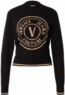 Versace Jeans Couture Sveter  svetlobéžová / čierna