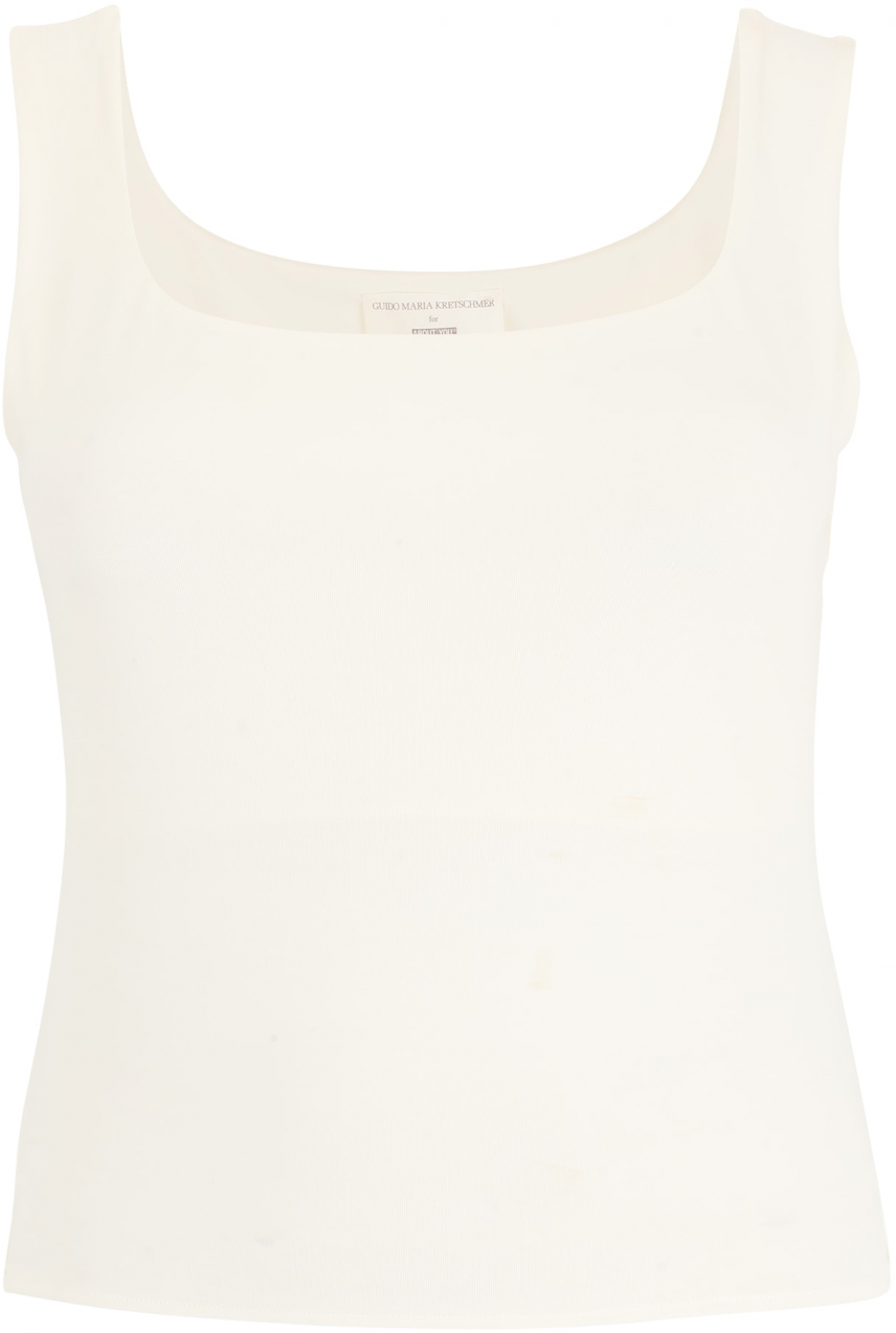 Guido Maria Kretschmer Curvy Top 'Pamela'  šedobiela