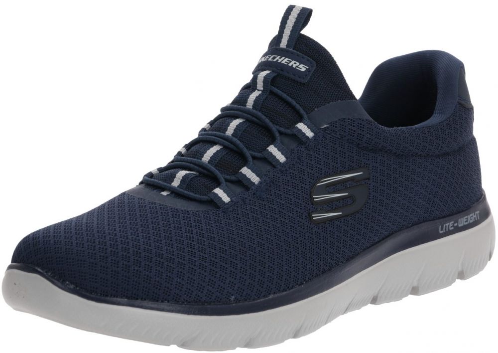SKECHERS Slip-on obuv 'Summits'  námornícka modrá / biela