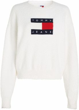 Tommy Jeans Sveter  modrá / červená / biela