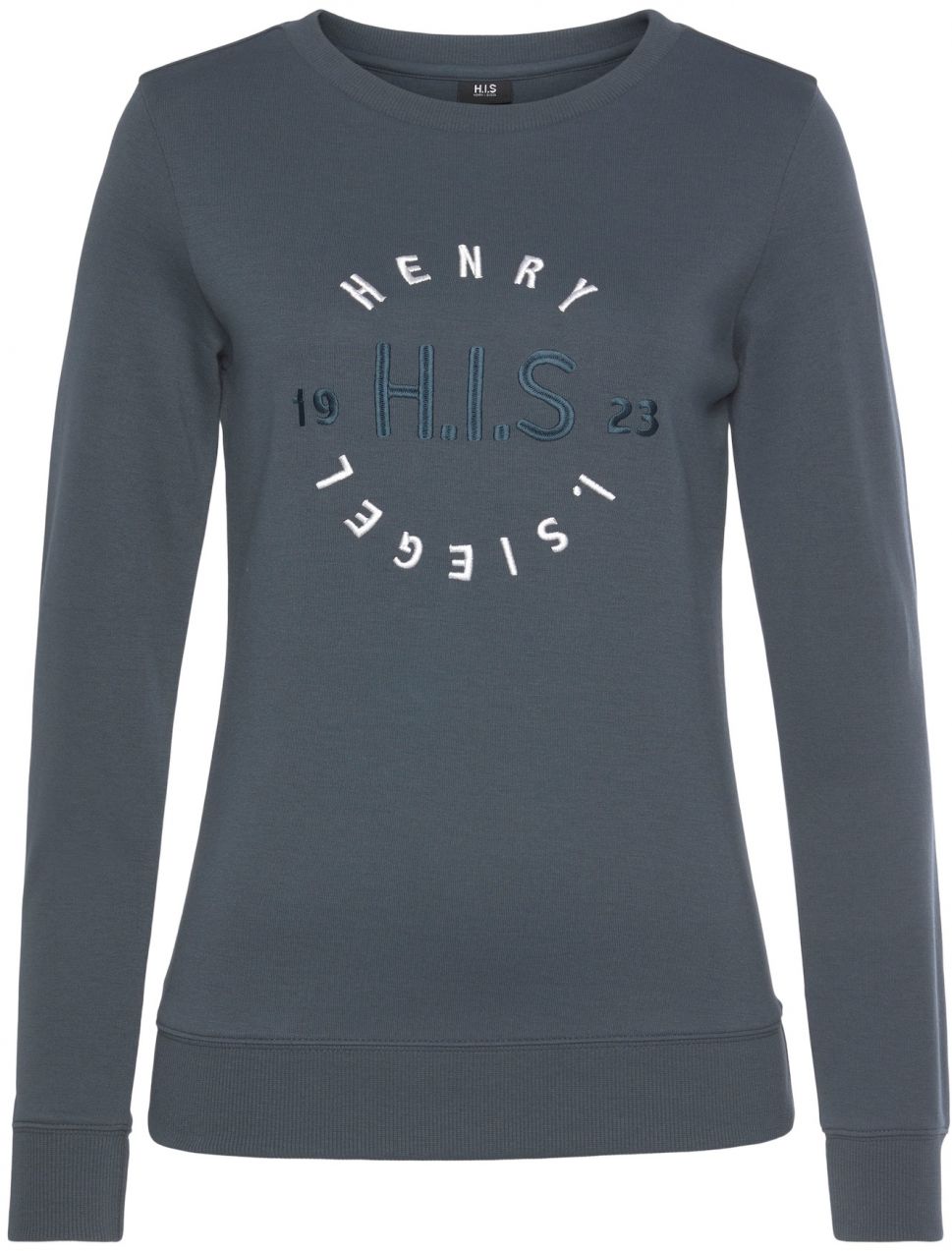 H.I.S Mikina  námornícka modrá / biela