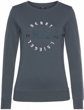 H.I.S Mikina  námornícka modrá / biela