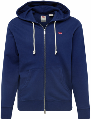 LEVI'S ® Tepláková bunda 'New Original Zip Up'  tmavomodrá / červená / biela