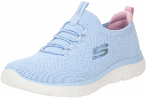 SKECHERS Slip-on obuv 'Summits'  svetlomodrá / svetloružová / biela