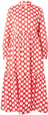 SEIDENSTICKER Košeľové šaty  červená / prírodná biela