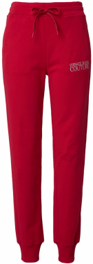 Versace Jeans Couture Nohavice  sivá / ohnivo červená