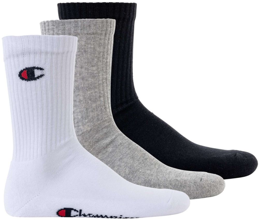 Champion Authentic Athletic Apparel Ponožky  sivá / čierna / biela