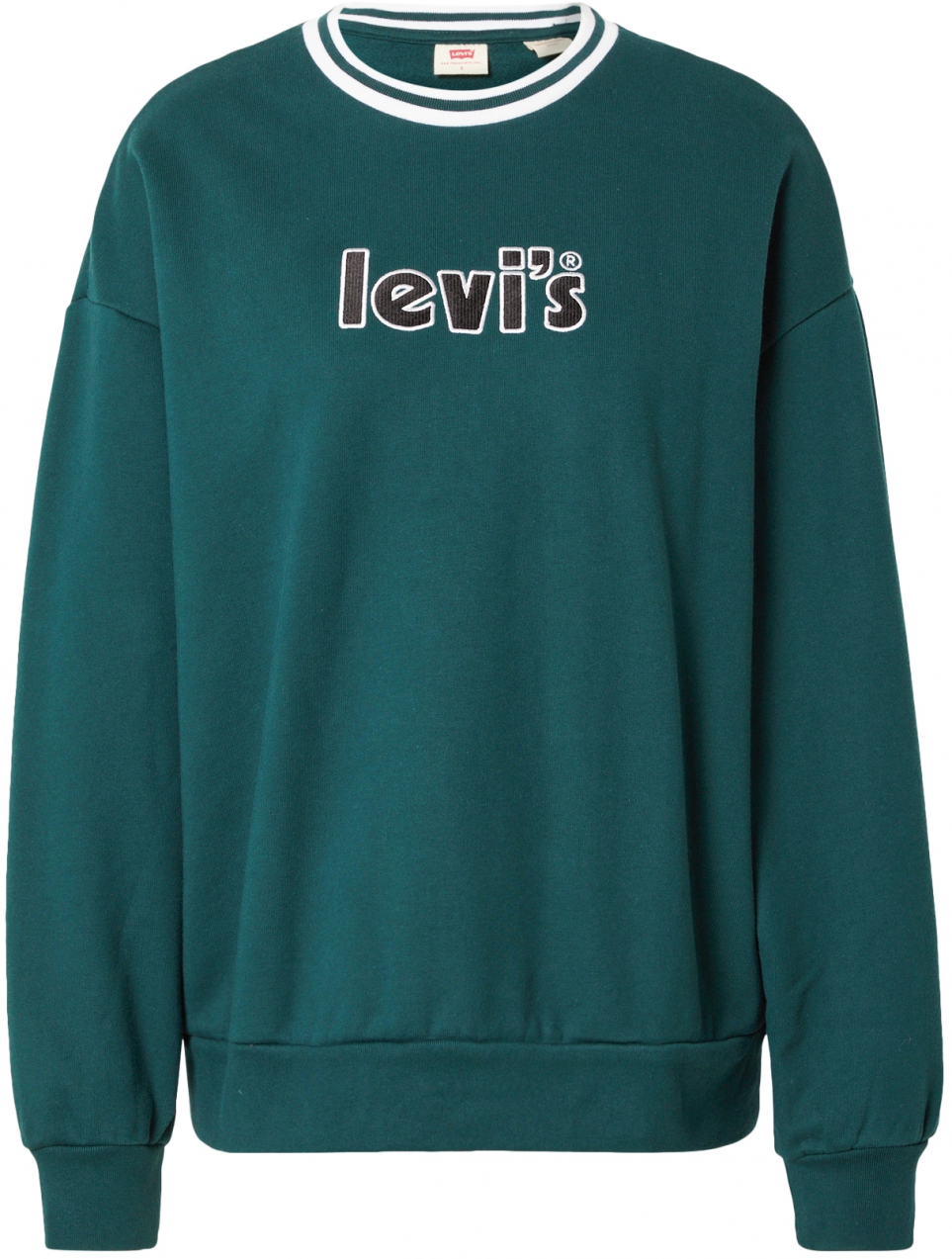 LEVI'S ® Mikina 'Graphic Prism Crew'  zelená / čierna / biela