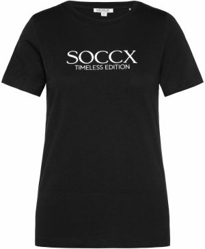 Soccx Tričko  čierna / biela