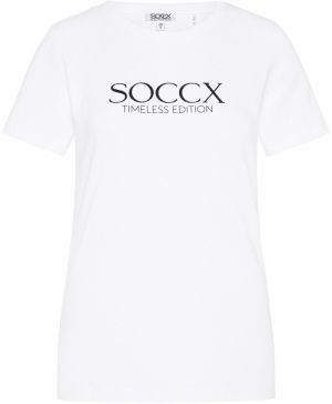 Soccx Tričko  čierna / biela