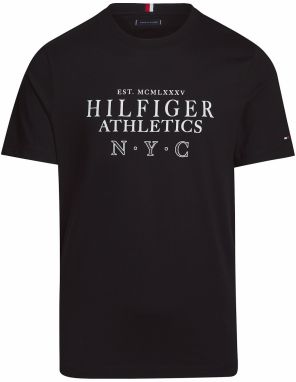 TOMMY HILFIGER Tričko 'NYC'  čierna / biela