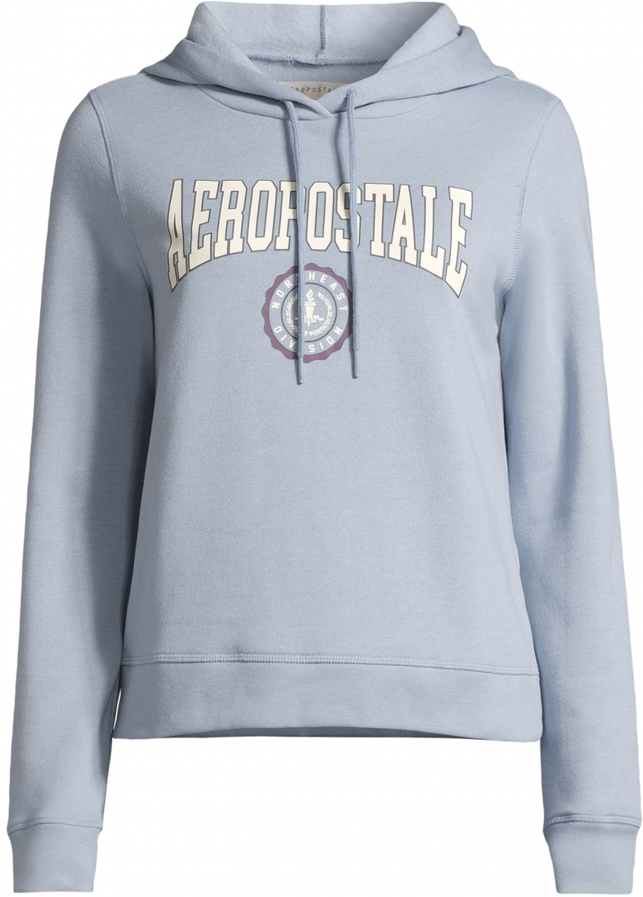 AÉROPOSTALE Mikina 'FACORY'  svetlomodrá / tmavosivá / svetlofialová / biela
