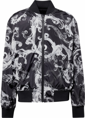 Versace Jeans Couture Prechodná bunda '76UP407'  sivá / čierna / biela