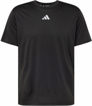 ADIDAS PERFORMANCE Funkčné tričko 'HIIT'  čierna / biela