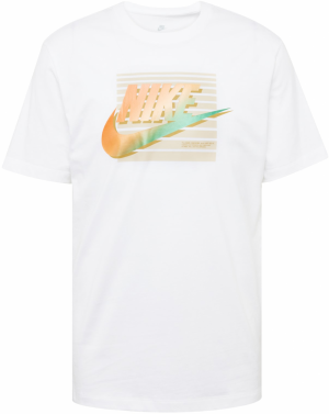 Nike Sportswear Tričko 'FUTURA'  svetlozelená / oranžová / pastelovo oranžová / biela