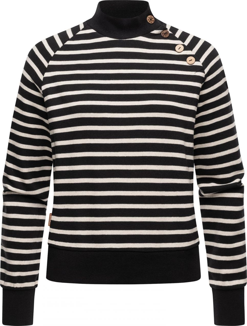 Ragwear Sveter 'Majjorka'  čierna / biela