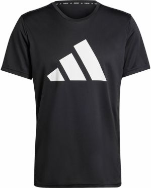 ADIDAS PERFORMANCE Funkčné tričko 'Run it'  čierna / biela