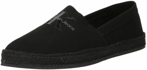 Calvin Klein Jeans Espadrilky  sivá / čierna