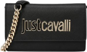 Just Cavalli Listová kabelka  zlatá / čierna