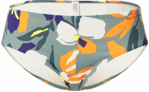 Marc O'Polo Bikinové nohavičky 'Floral Power'  modrá / kaki / oranžová / biela