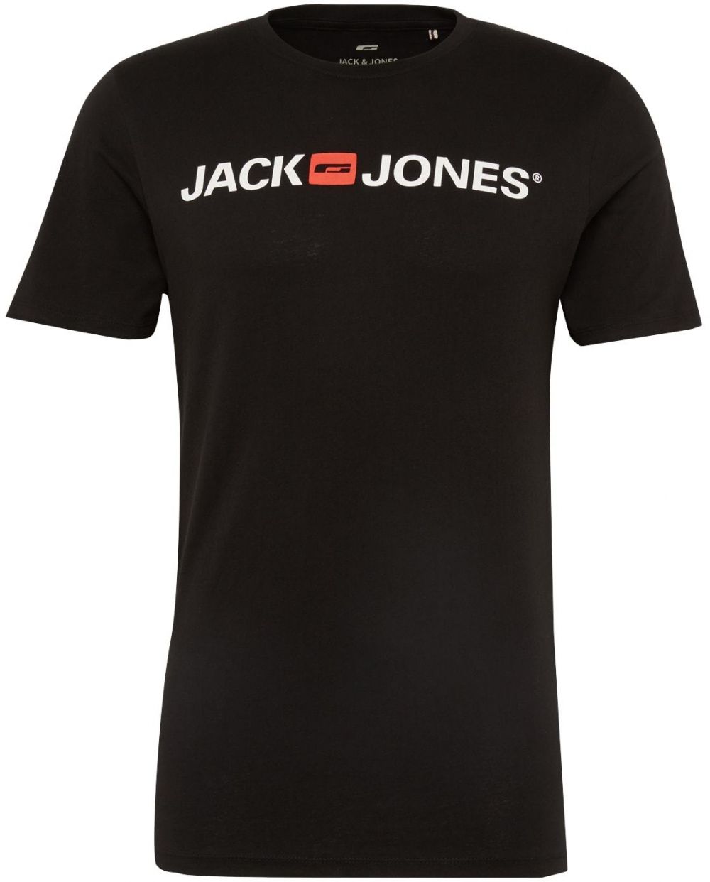 JACK & JONES Tričko 'Essentials'  jasne červená / čierna / biela