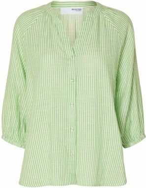 SELECTED FEMME Blúzka 'Alberta'  svetlozelená / biela
