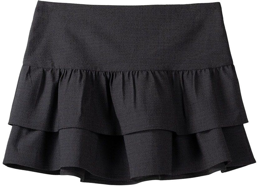 Bershka Sukňa  čierna