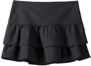 Bershka Sukňa  čierna