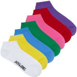 JACK & JONES Ponožky  modrá / žltá / fialová / červená
