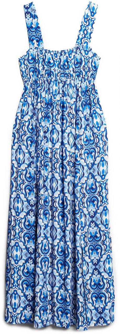 Superdry Šaty  modrá / biela