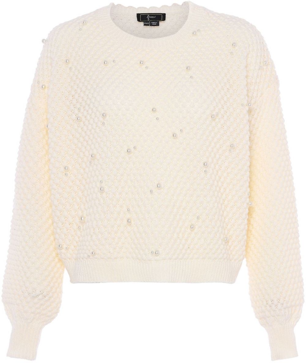 faina Sveter  biela ako vlna