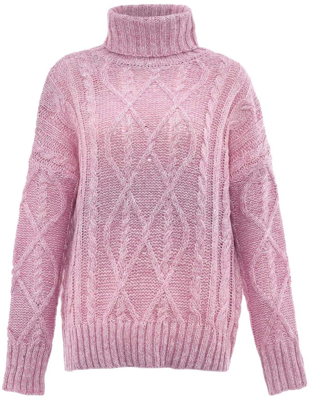 MYMO Sveter  s ružovými fľakmi