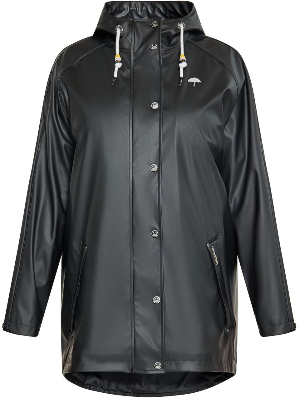 Schmuddelwedda Prechodný kabát  čierna / biela