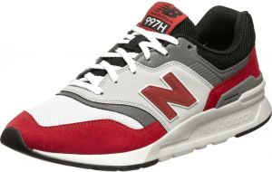 new balance Nízke tenisky '997H'  sivá melírovaná / vínovo červená / čierna / biela