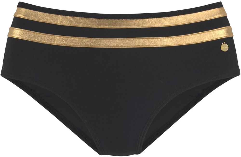 LASCANA Bikinové nohavičky 'Elodie'  zlatá žltá / čierna