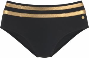 LASCANA Bikinové nohavičky 'Elodie'  zlatá žltá / čierna