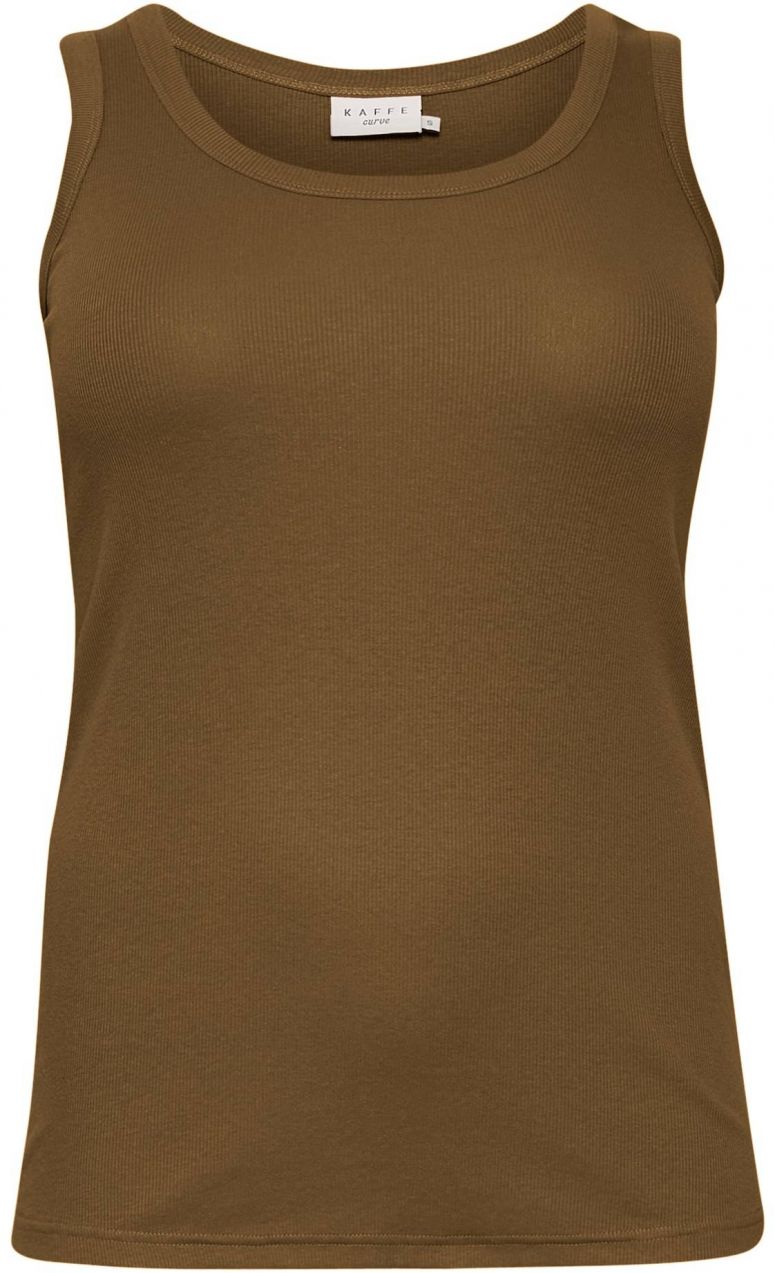 KAFFE CURVE Top 'Carina'  sépiová