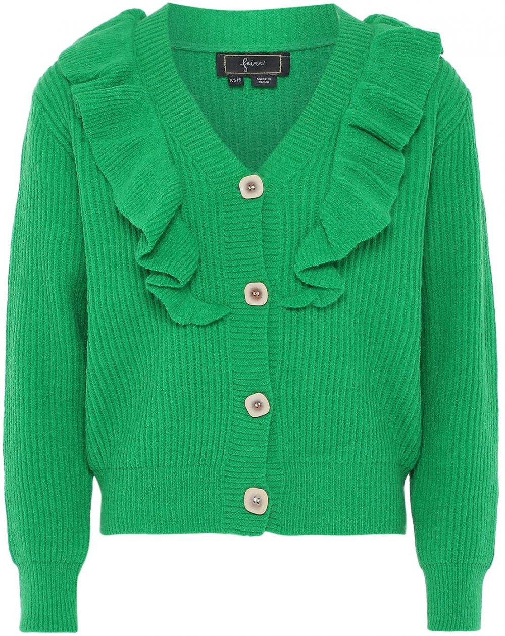 faina Kardigán  trávovo zelená