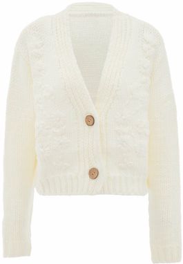 MYMO Kardigán  biela ako vlna