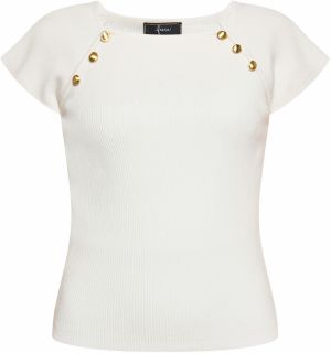 faina Tričko  zlatá / biela ako vlna