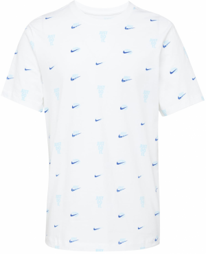 Nike Sportswear Tričko  modrá / svetlomodrá / biela