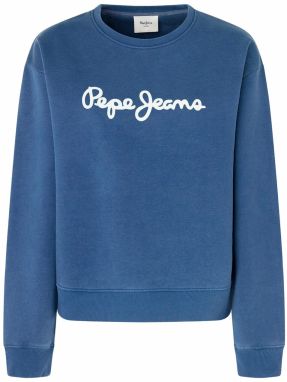 Pepe Jeans Mikina 'LANA'  modrosivá / biela