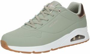 SKECHERS Nízke tenisky 'Uno'  zlatá / svetlozelená