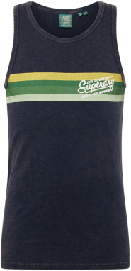 Superdry Tričko 'Cali'  námornícka modrá / žltá / zelená / biela