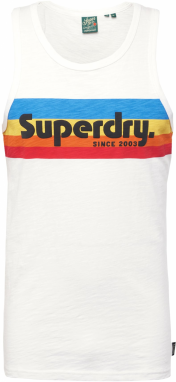 Superdry Tričko 'CALI'  nebielená / svetlomodrá / červená / čierna