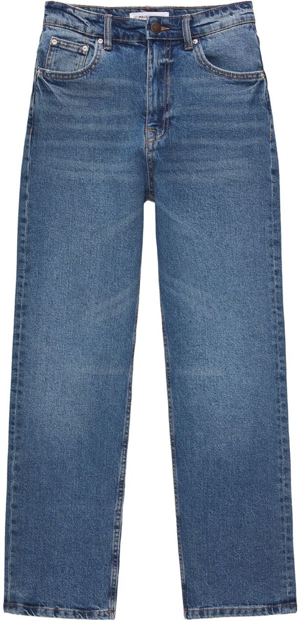 Pull&Bear Džínsy  modrá / karamelová