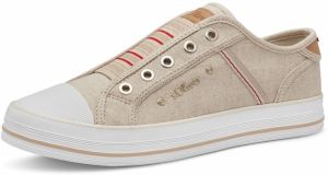 s.Oliver Slip-on obuv  béžová / červená