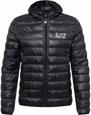 EA7 Emporio Armani Zimná bunda  čierna / biela